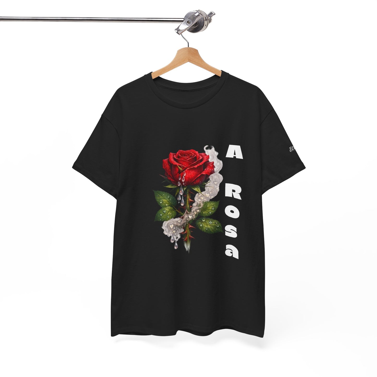 Camiseta Poema Azirrague — Rosa, Espinho e Amor