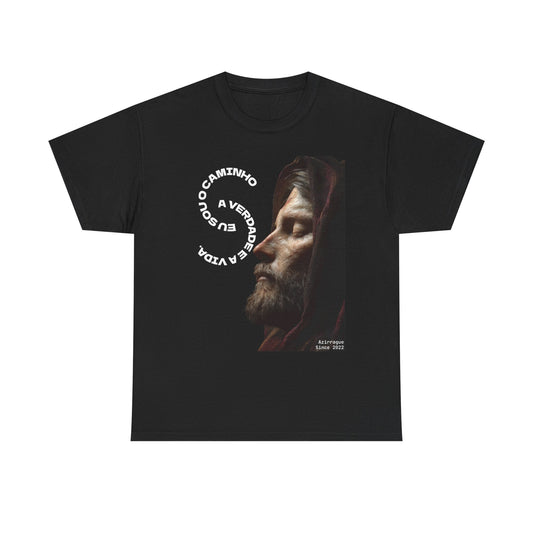 Camiseta “Eu Sou o Caminho” — Algodão 100% Médio