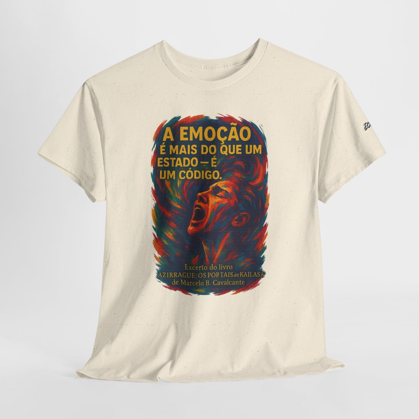 Camiseta Frase de Azirrague – Trecho de Marcelo B. Cavalcante | Algodão Gildan 5000