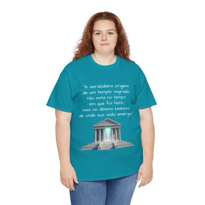 Camiseta Templo Sereno — Algodão 100% Médio