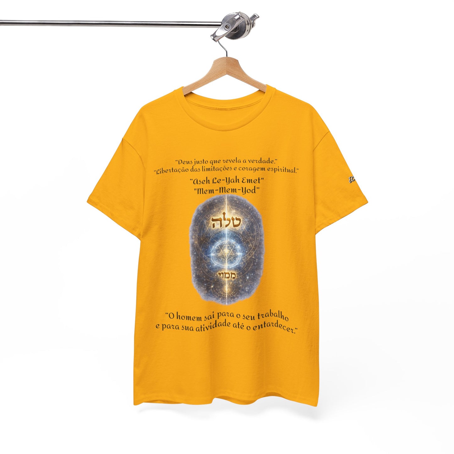 Camiseta Cabalística Asaliah & Imamiah – Símbolos Místicos e Energia Espiritual