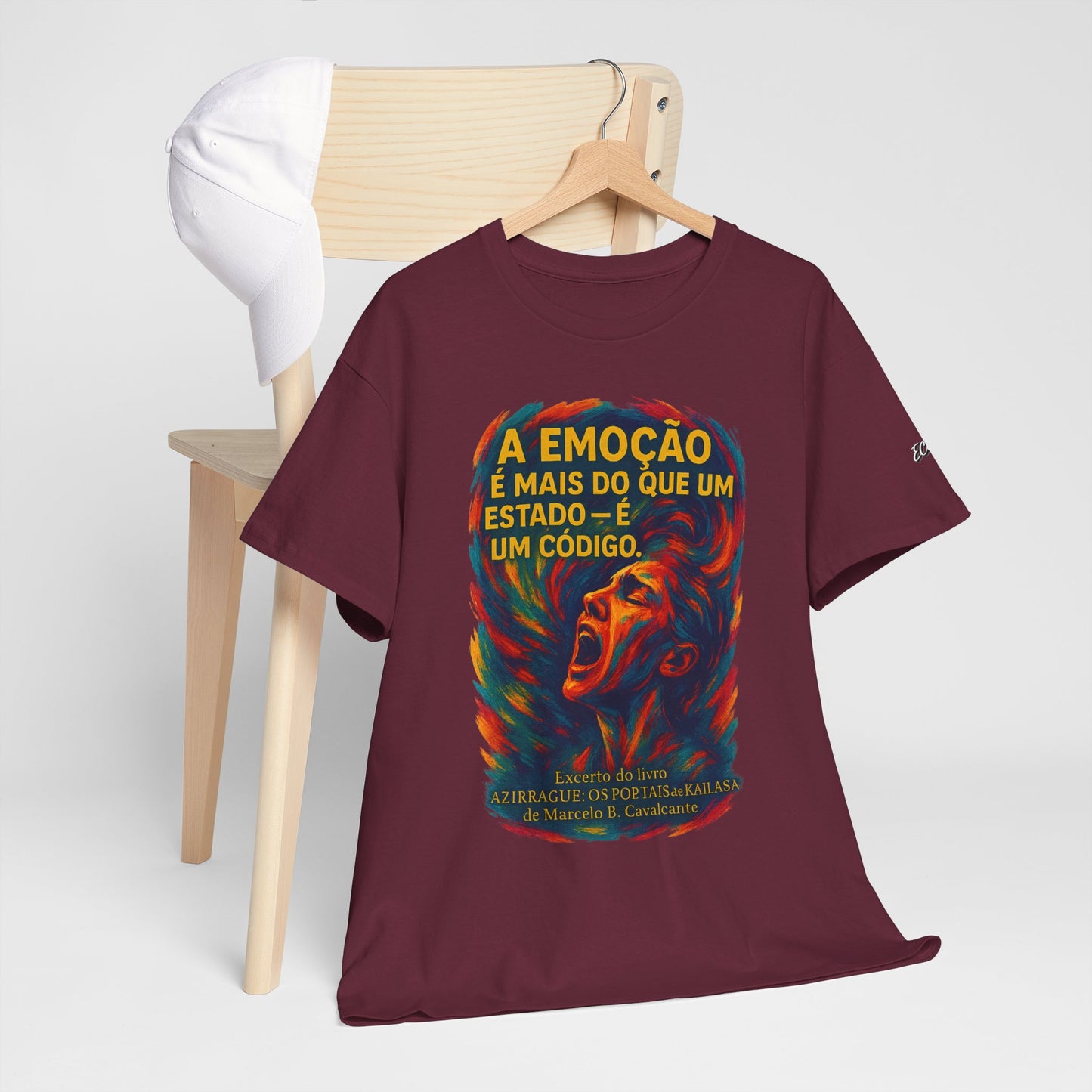 Camiseta Frase de Azirrague – Trecho de Marcelo B. Cavalcante | Algodão Gildan 5000
