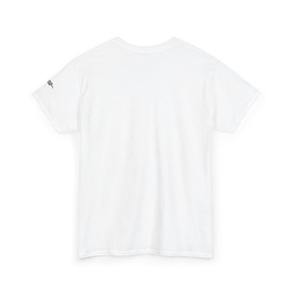 Camiseta inspiradora com citações portuguesas — "Pense, crie, mova-se..."