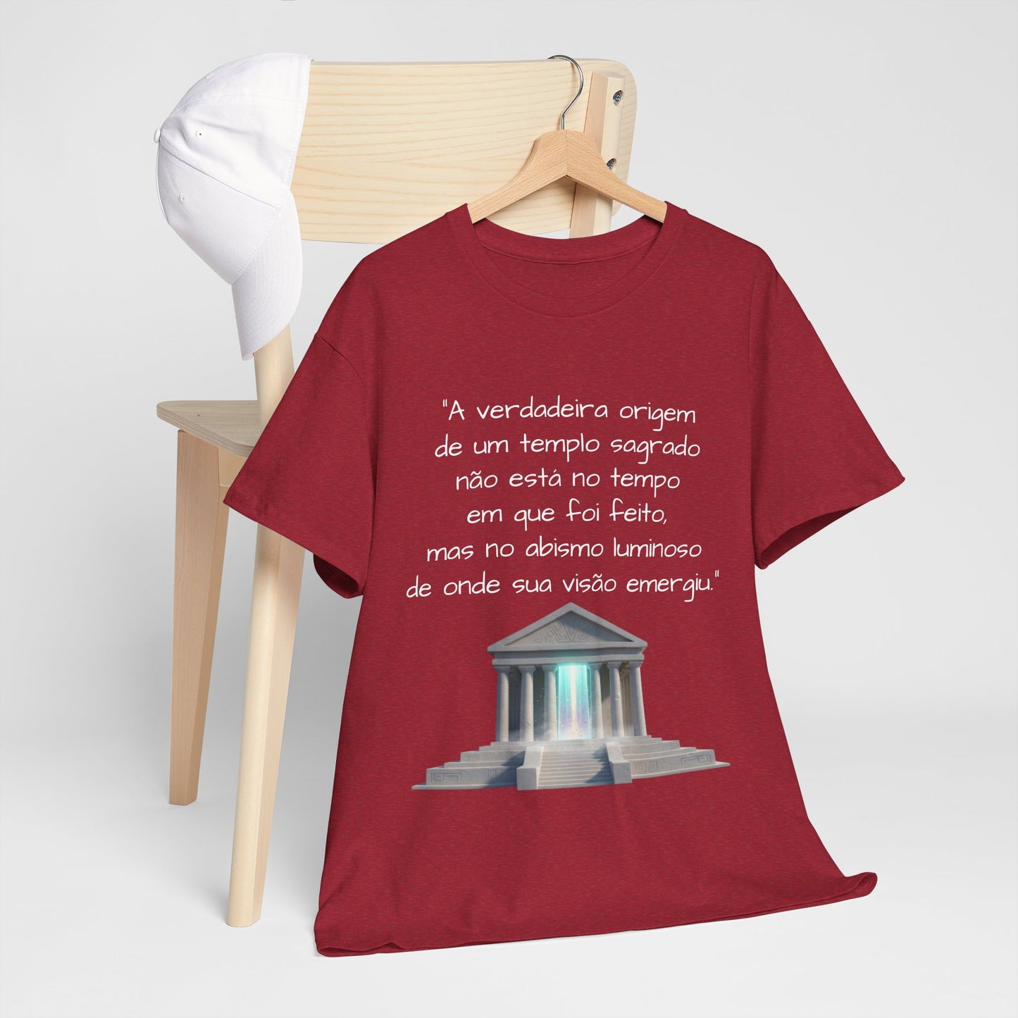 Camiseta Templo Sereno — Algodão 100% Médio
