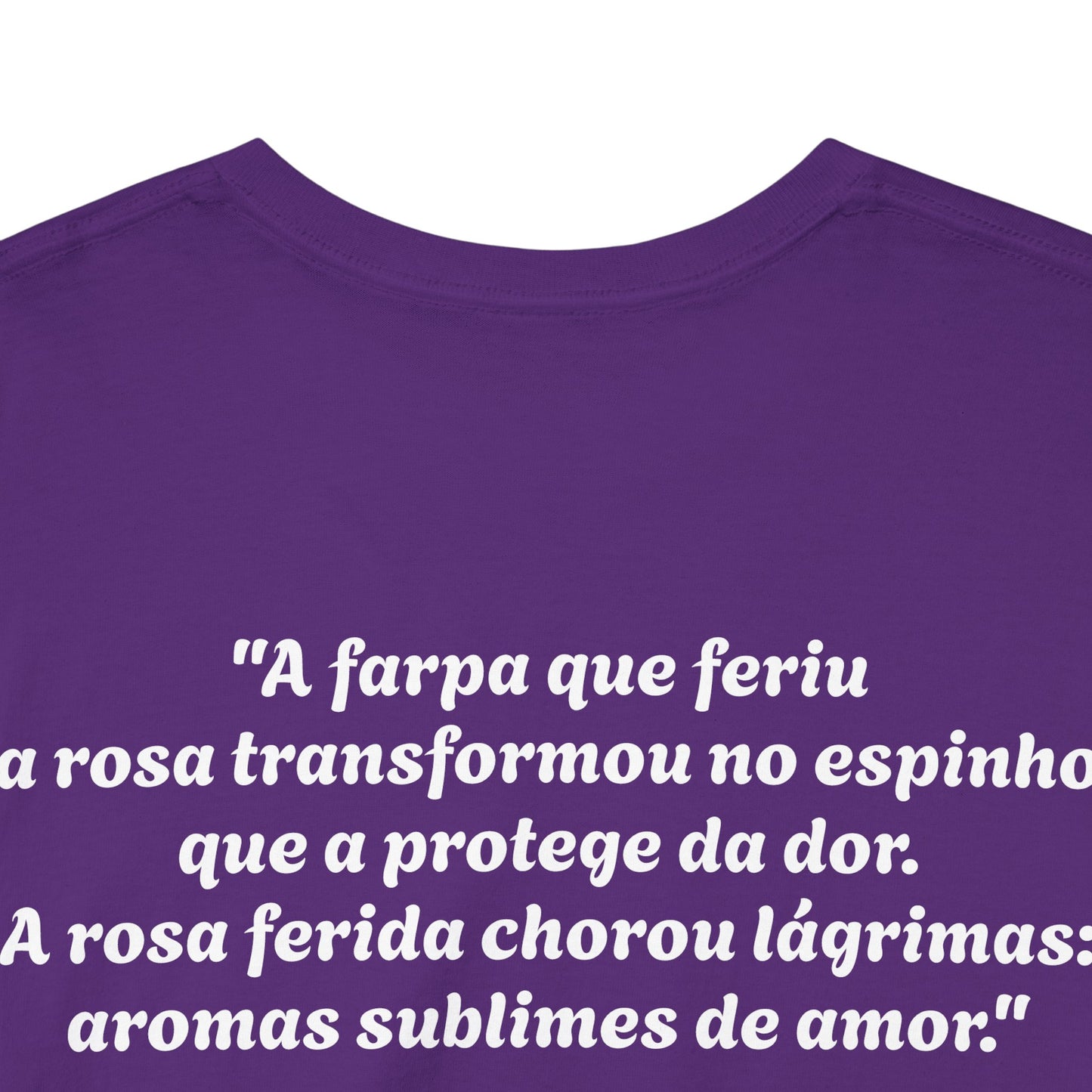 Camiseta Poema Azirrague — Rosa, Espinho e Amor