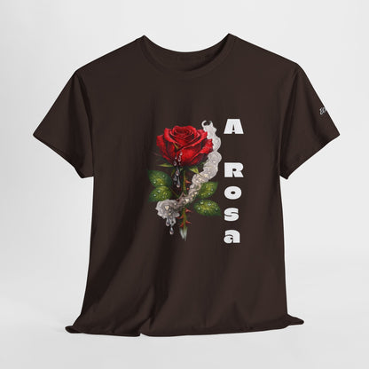 Camiseta Poema Azirrague — Rosa, Espinho e Amor