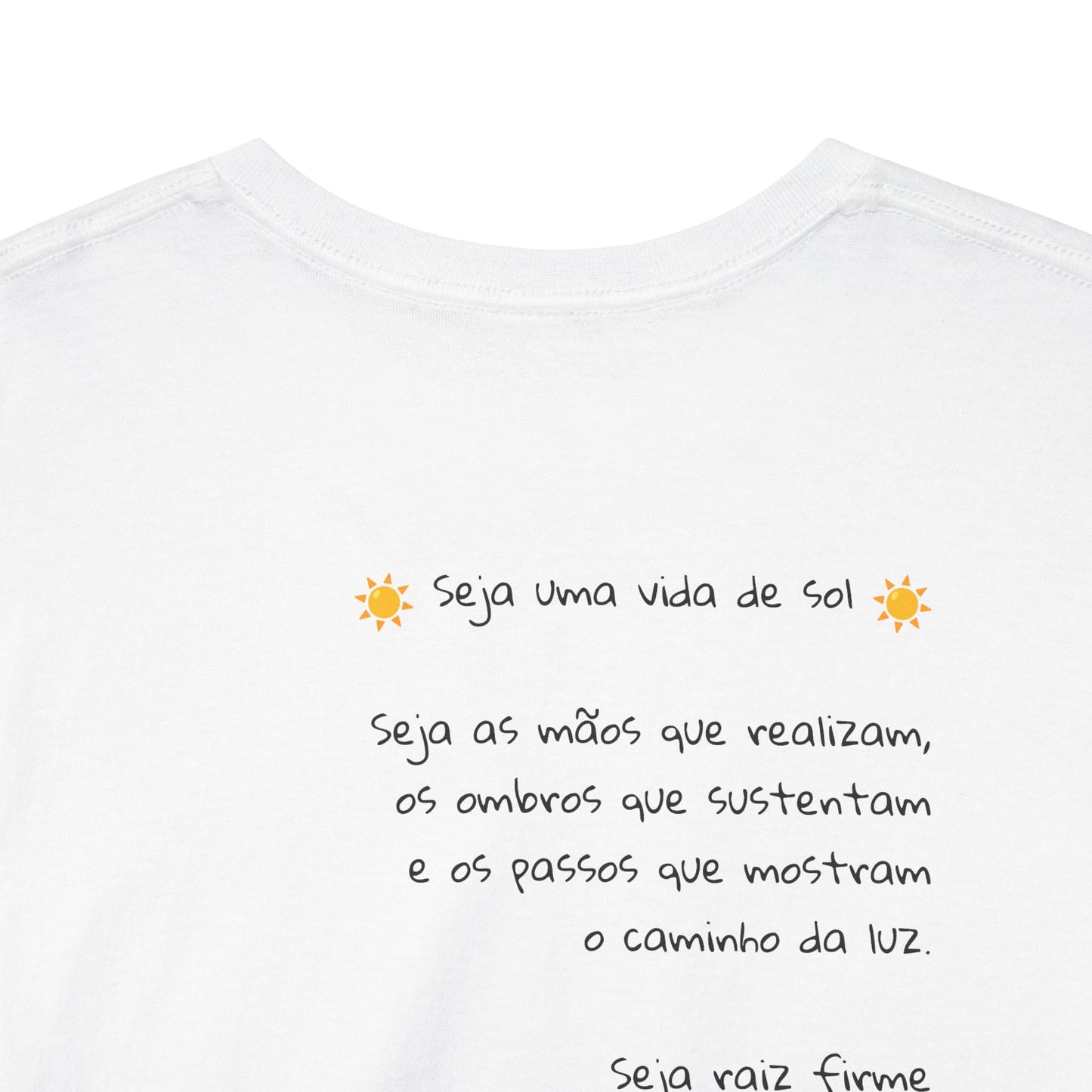 Camiseta Luz Serena – Poema de Esperança em Algodão