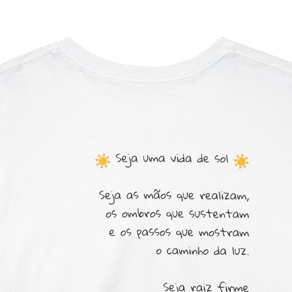 Camiseta Luz Serena – Poema de Esperança em Algodão