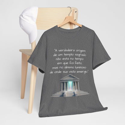 Camiseta Templo Sereno — Algodão 100% Médio