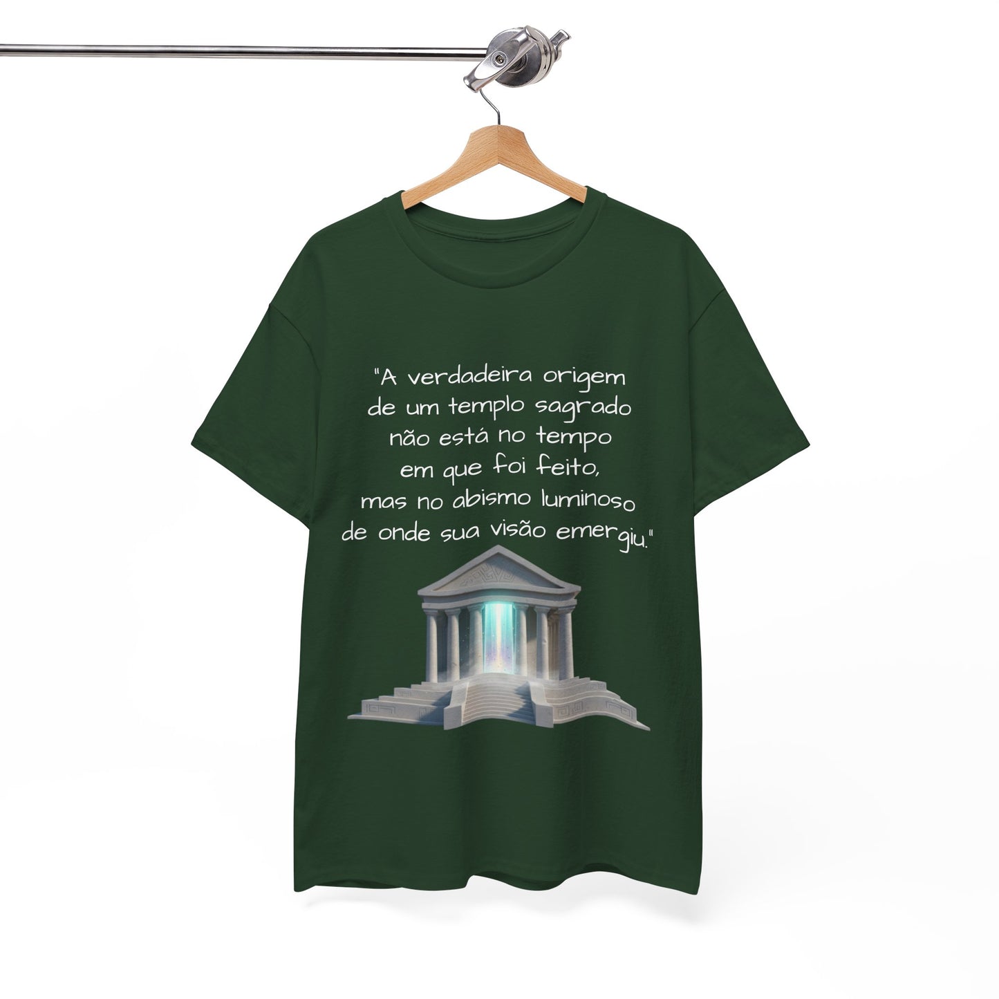 Camiseta Templo Sereno — Algodão 100% Médio