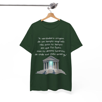 Camiseta Templo Sereno — Algodão 100% Médio