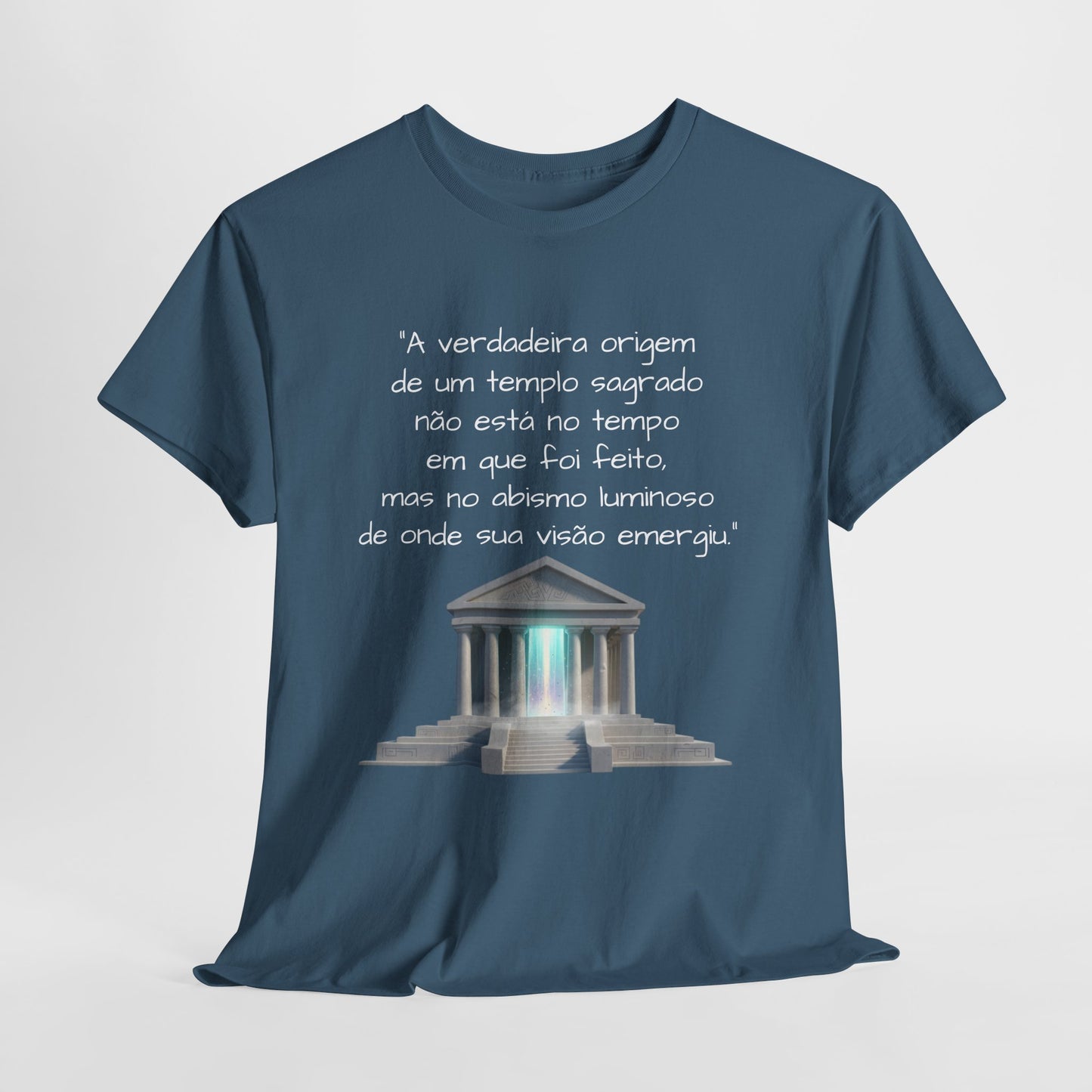 Camiseta Templo Sereno — Algodão 100% Médio