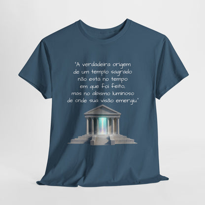 Camiseta Templo Sereno — Algodão 100% Médio