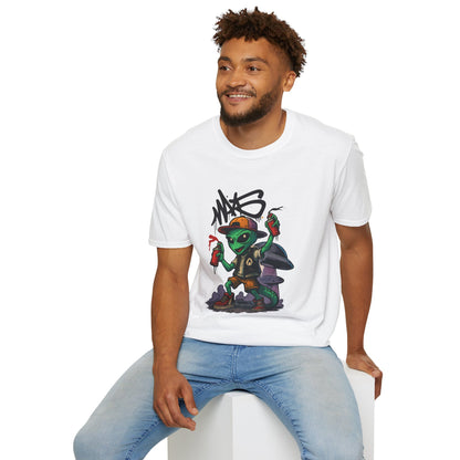 Camiseta Street Art Cogumelo Guardião – Algodão Ring-Spun Gildan 64000