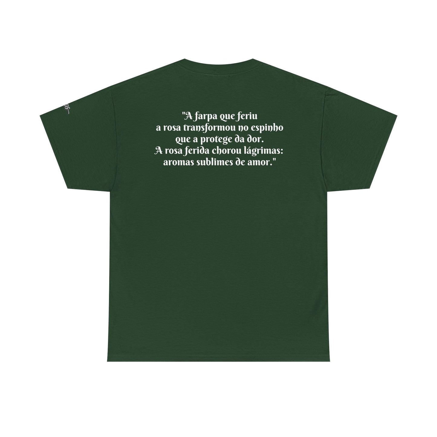 Camiseta Poema Azirrague — Rosa em Luto