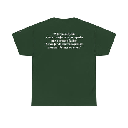 Camiseta Poema Azirrague — Rosa em Luto