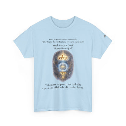 Camiseta Cabalística Asaliah & Imamiah – Símbolos Místicos e Energia Espiritual