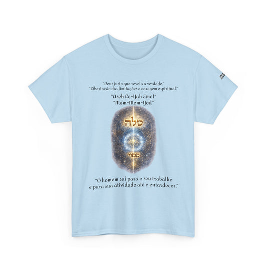 Camiseta Cabalística Asaliah & Imamiah – Símbolos Místicos e Energia Espiritual