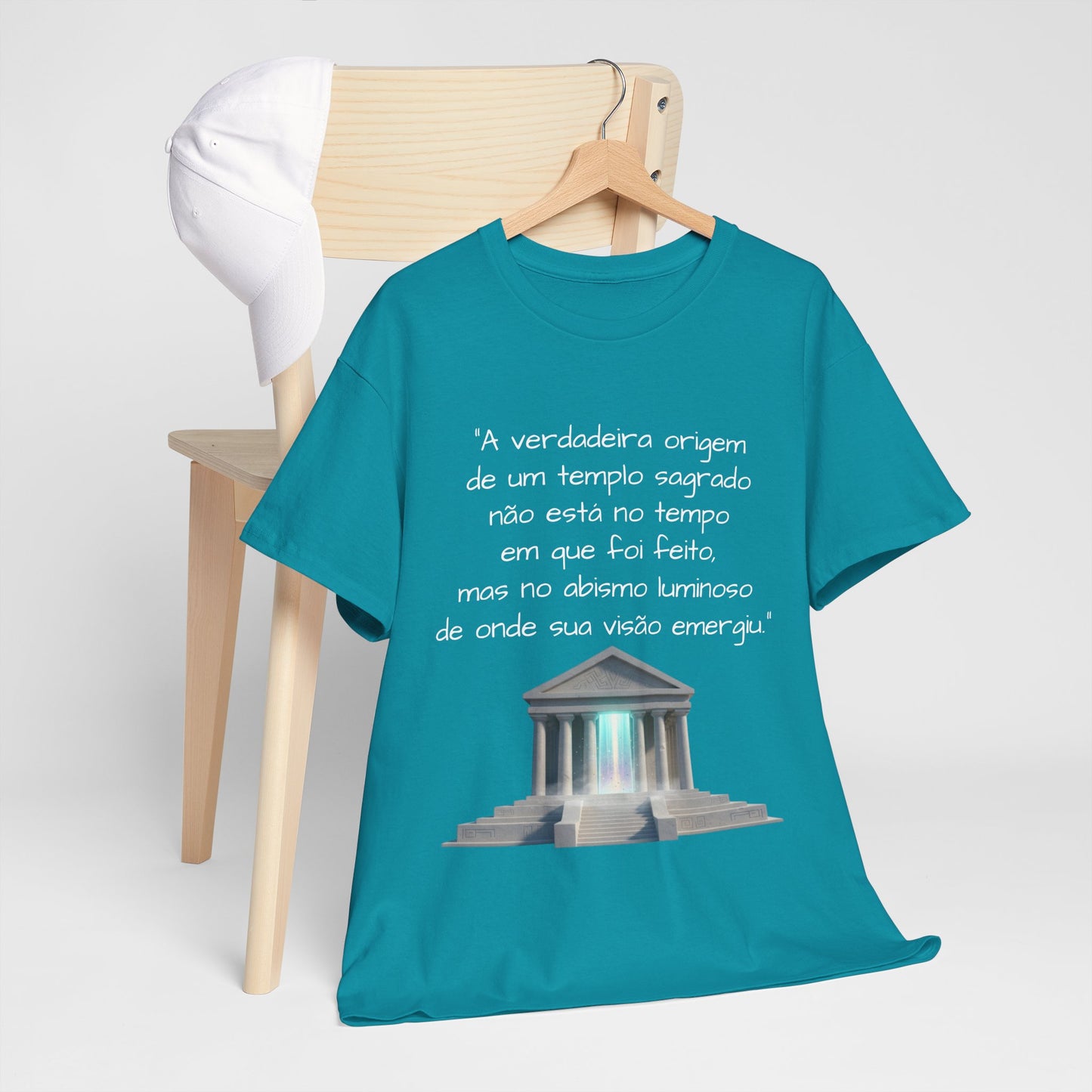 Camiseta Templo Sereno — Algodão 100% Médio