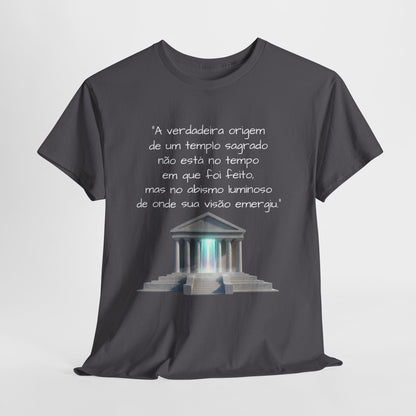 Camiseta Templo Sereno — Algodão 100% Médio