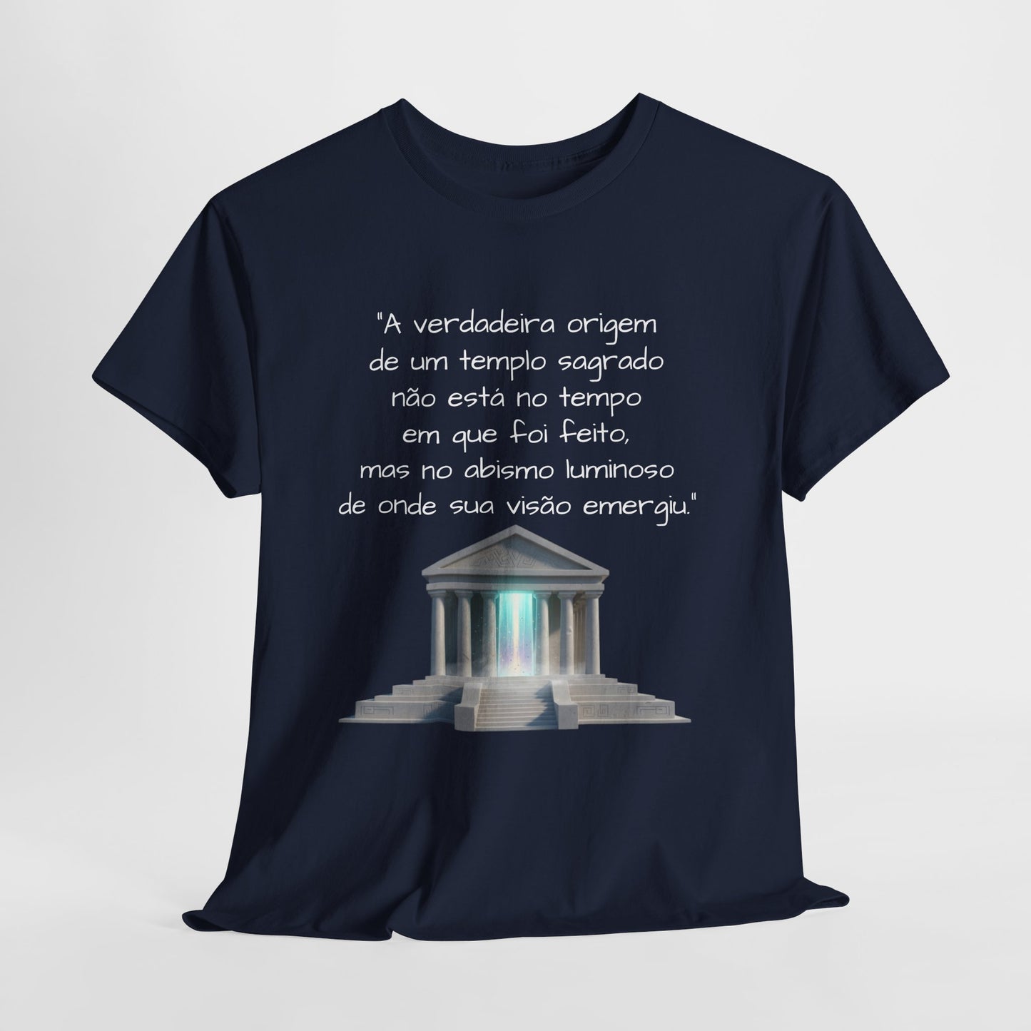 Camiseta Templo Sereno — Algodão 100% Médio