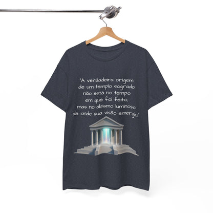 Camiseta Templo Sereno — Algodão 100% Médio