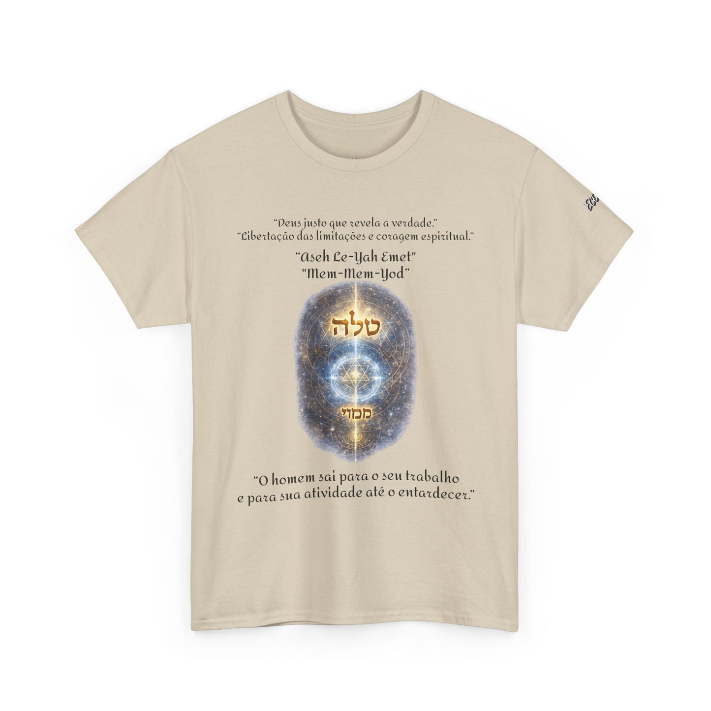 Camiseta Cabalística Asaliah & Imamiah – Símbolos Místicos e Energia Espiritual