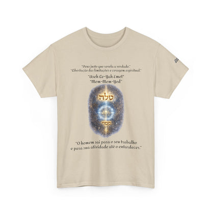 Camiseta Cabalística Asaliah & Imamiah – Símbolos Místicos e Energia Espiritual