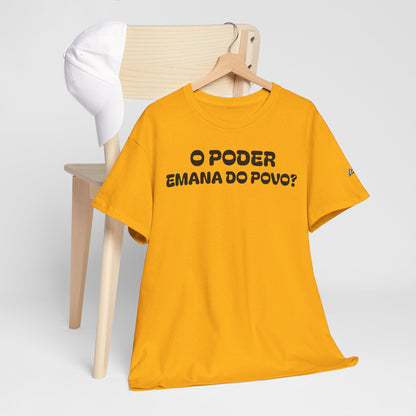 Camiseta “O Poder Emana do Povo” – Reflexão Sociológica sobre Poder e Sociedade