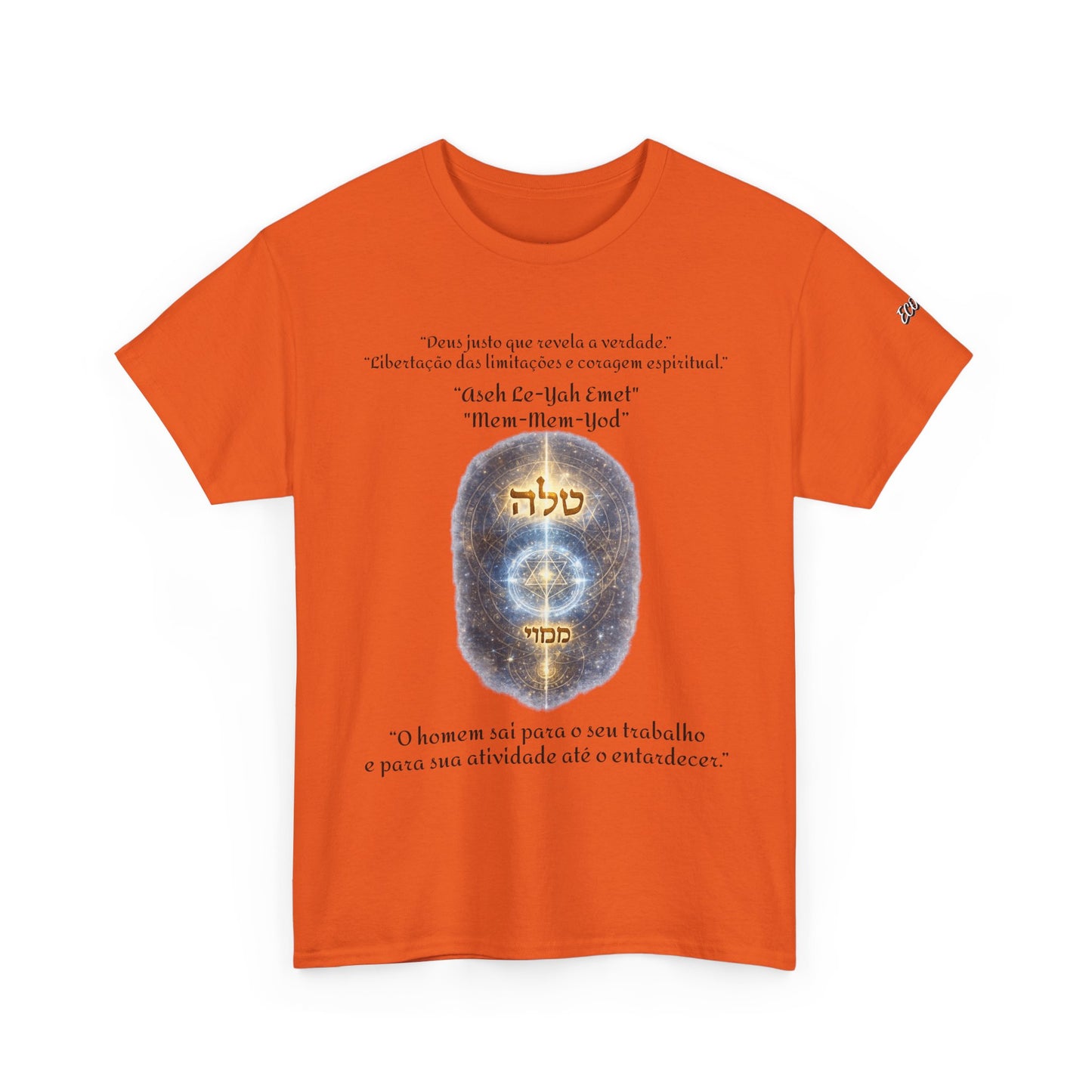 Camiseta Cabalística Asaliah & Imamiah – Símbolos Místicos e Energia Espiritual