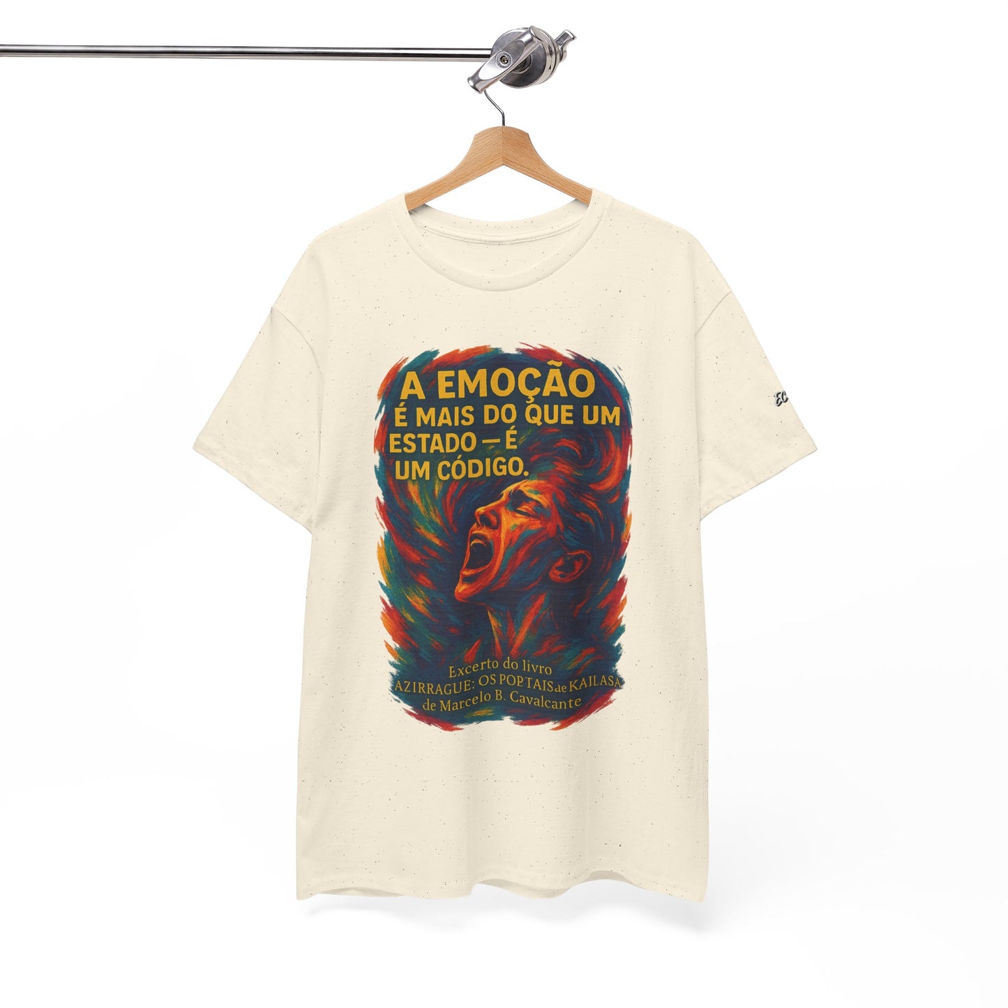 Camiseta Frase de Azirrague – Trecho de Marcelo B. Cavalcante | Algodão Gildan 5000