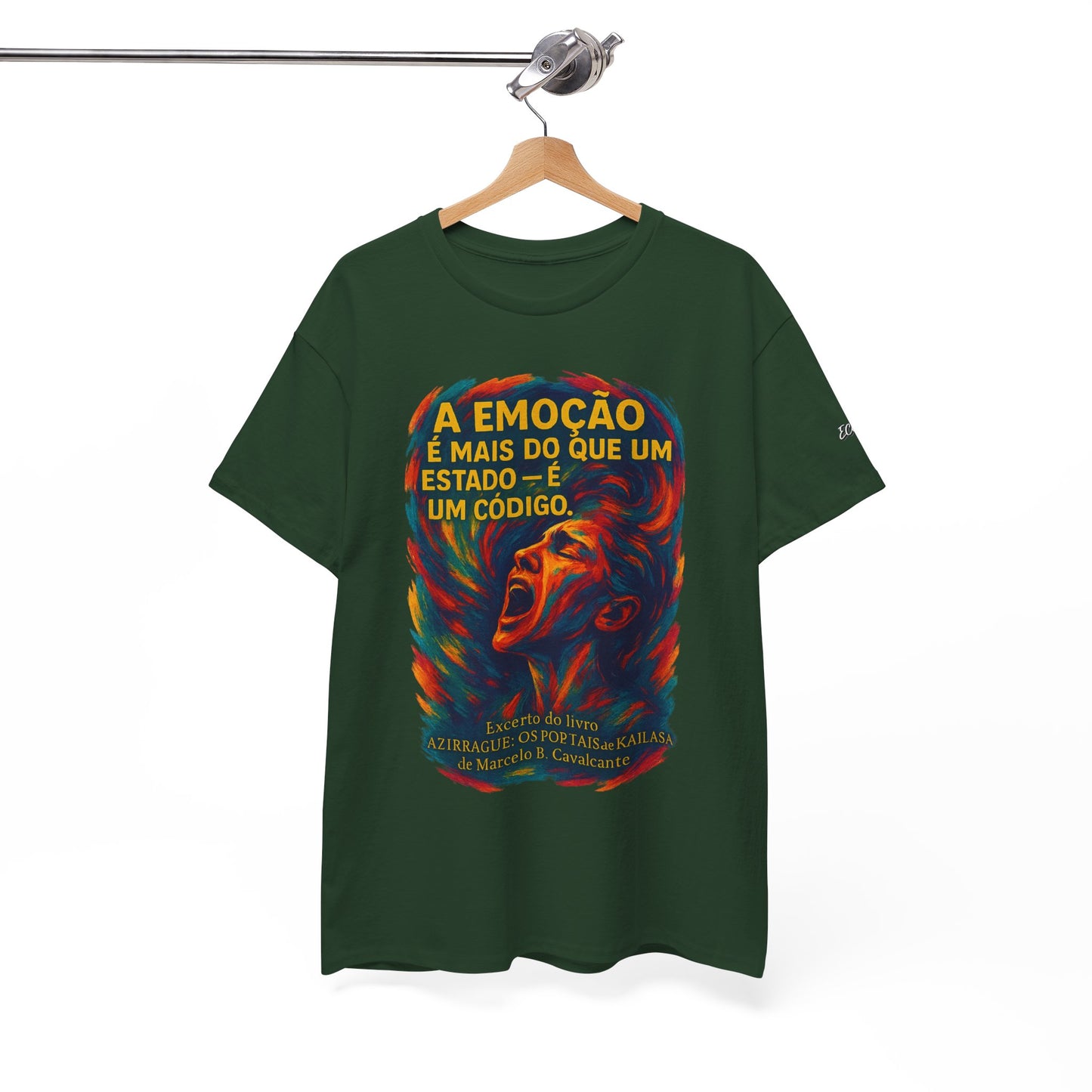 Camiseta Frase de Azirrague – Trecho de Marcelo B. Cavalcante | Algodão Gildan 5000