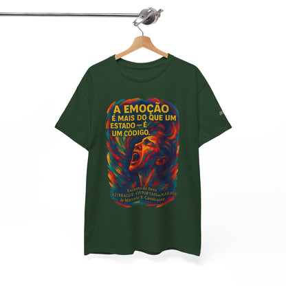 Camiseta Frase de Azirrague – Trecho de Marcelo B. Cavalcante | Algodão Gildan 5000