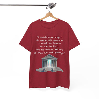 Camiseta Templo Sereno — Algodão 100% Médio