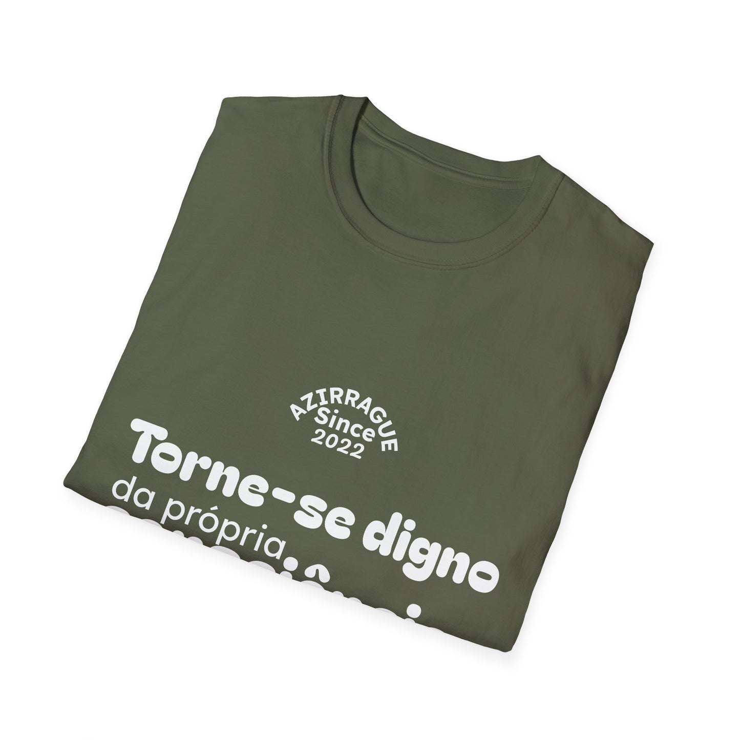 Camiseta Minimalista com Frase Reflexiva | Torne-se Digno