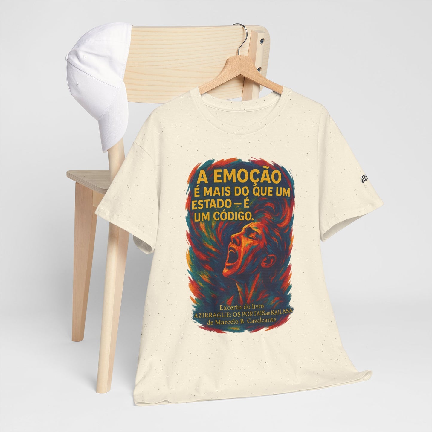 Camiseta Frase de Azirrague – Trecho de Marcelo B. Cavalcante | Algodão Gildan 5000