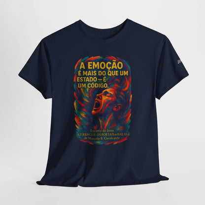 Camiseta Frase de Azirrague – Trecho de Marcelo B. Cavalcante | Algodão Gildan 5000
