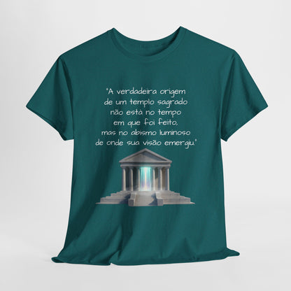 Camiseta Templo Sereno — Algodão 100% Médio