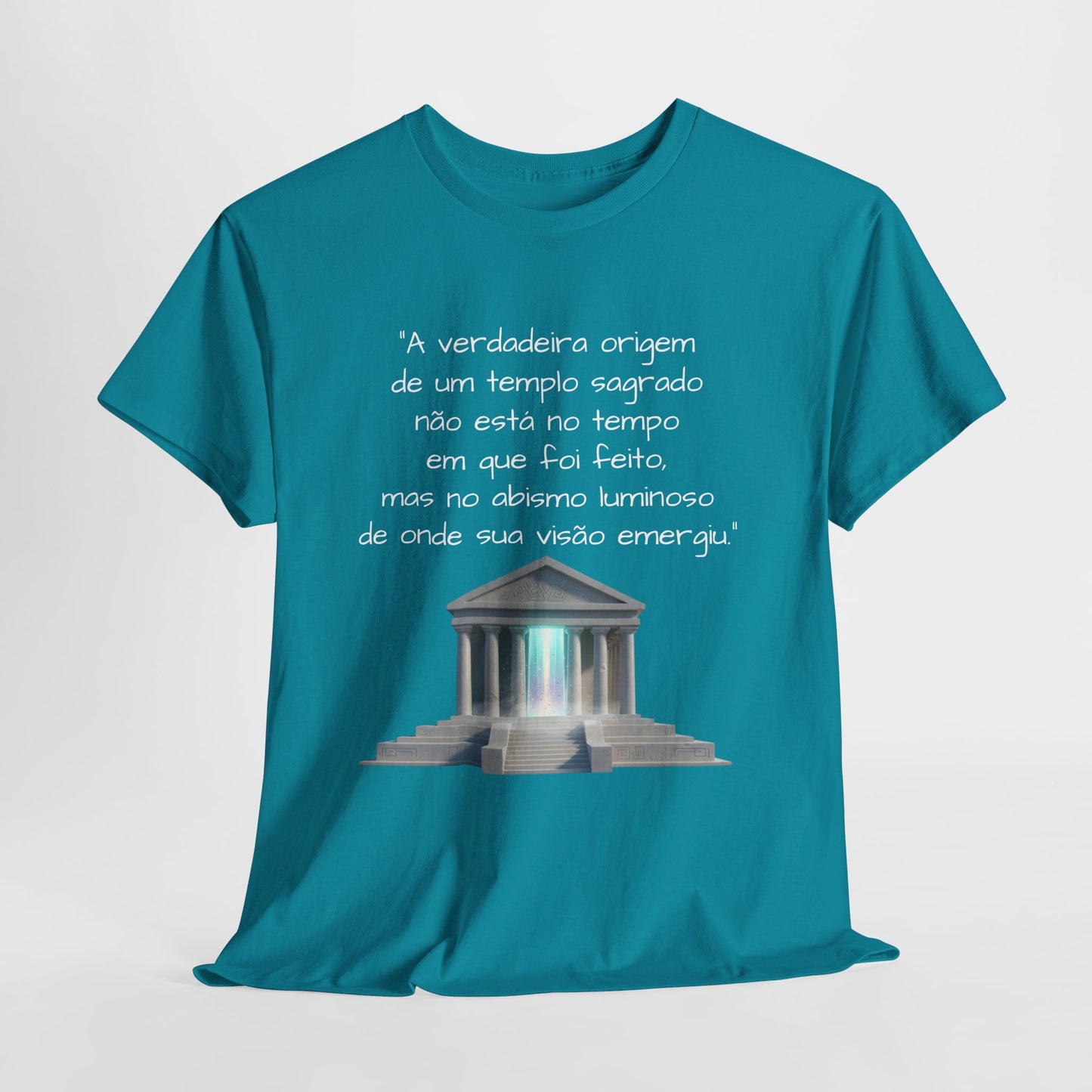 Camiseta Templo Sereno — Algodão 100% Médio