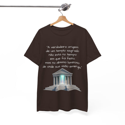 Camiseta Templo Sereno — Algodão 100% Médio