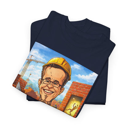 Camiseta Azimur com Frase de poder "Eu construo as paredes para que o Espírito possa dançar dentro delas."
 – Algodão Premium