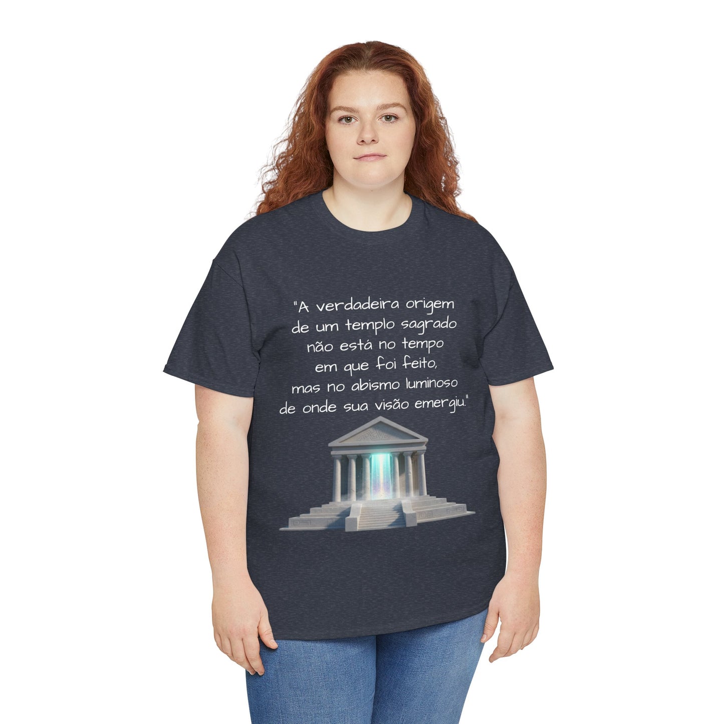 Camiseta Templo Sereno — Algodão 100% Médio