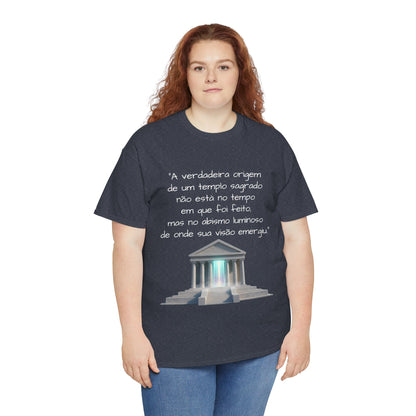Camiseta Templo Sereno — Algodão 100% Médio