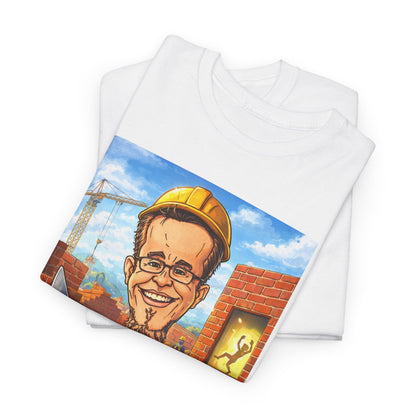 Camiseta Azimur com Frase de poder "Eu construo as paredes para que o Espírito possa dançar dentro delas."
 – Algodão Premium