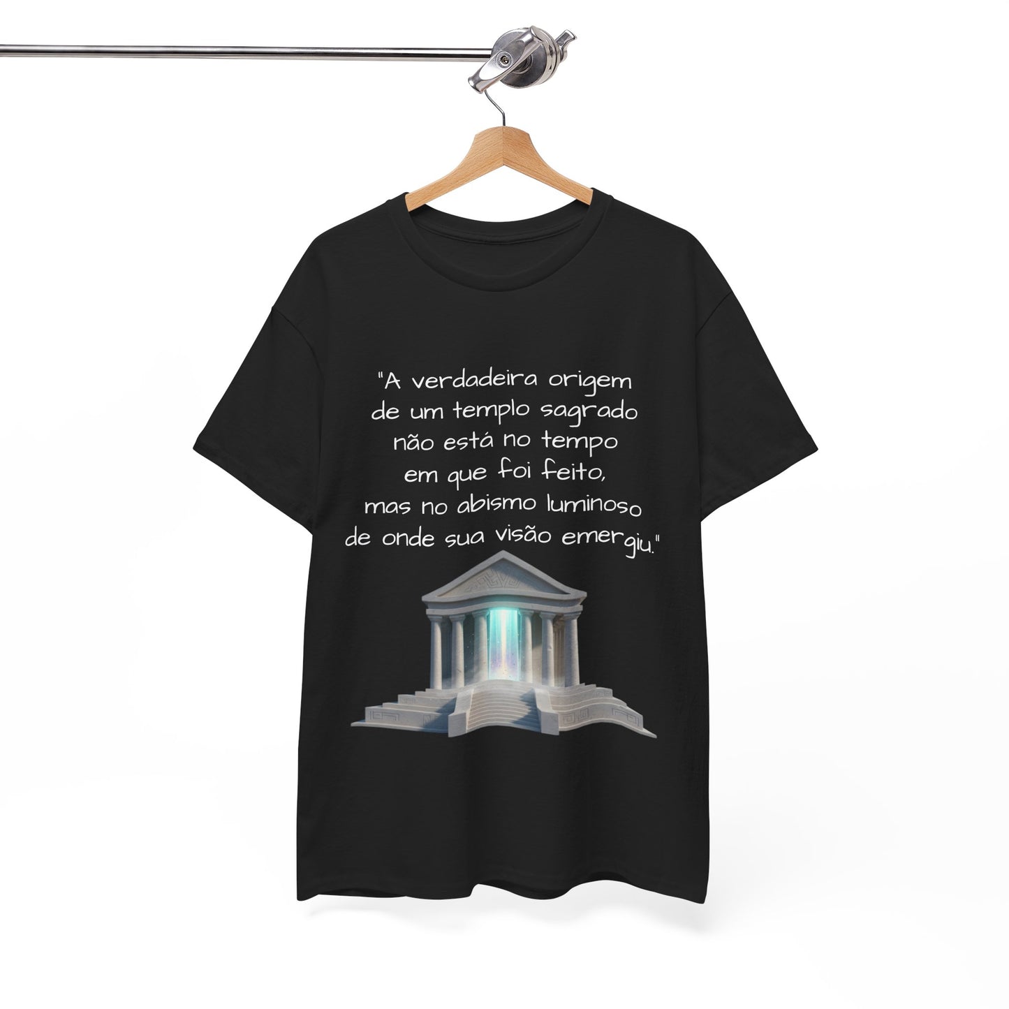 Camiseta Templo Sereno — Algodão 100% Médio