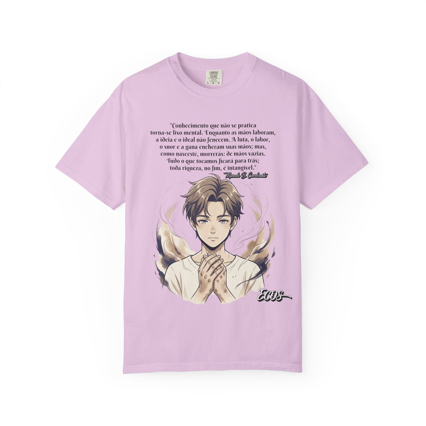 Camiseta Poética Citação Portuguesa — Trecho de Marcelo B. Cavalcante