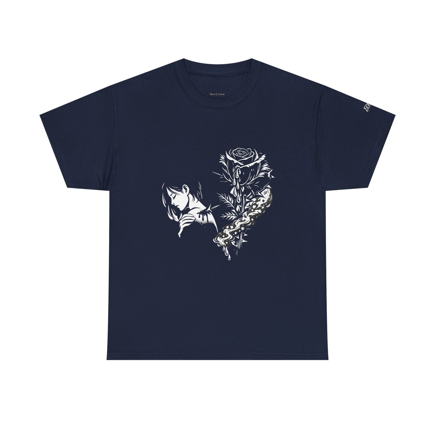 Camiseta Poema Azirrague — Rosa em Luto