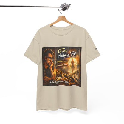 Camiseta Retrato Cinemático Streetwear – Arte Expressiva e Atmosfera Noturna