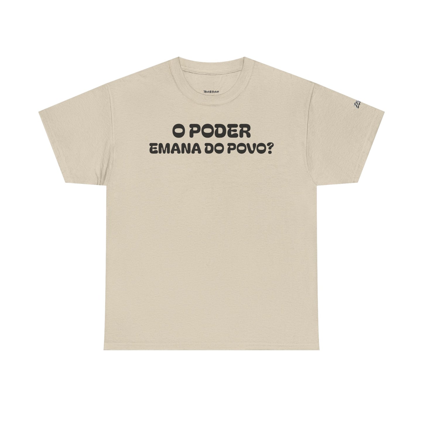 Camiseta “O Poder Emana do Povo” – Reflexão Sociológica sobre Poder e Sociedade
