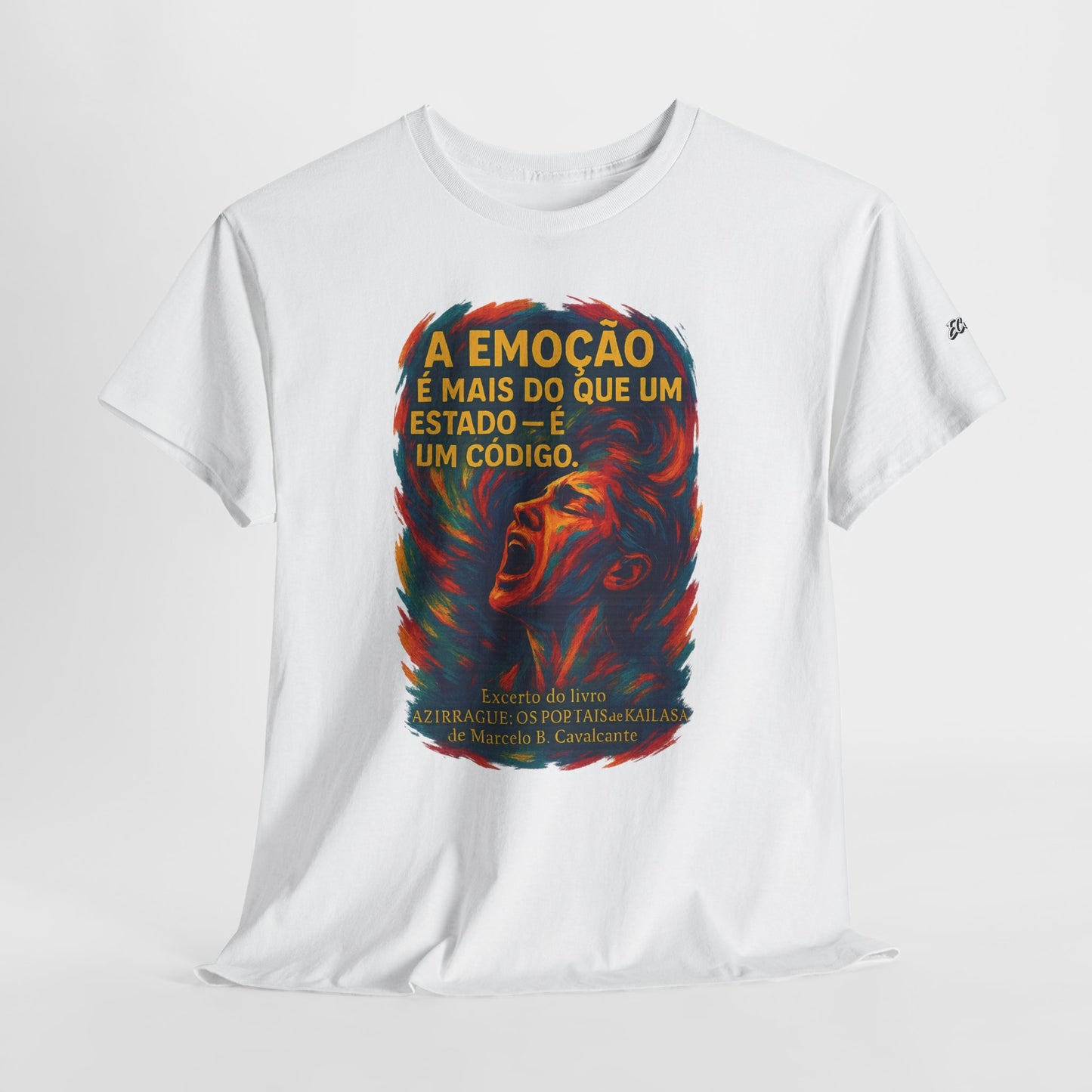 Camiseta Frase de Azirrague – Trecho de Marcelo B. Cavalcante | Algodão Gildan 5000